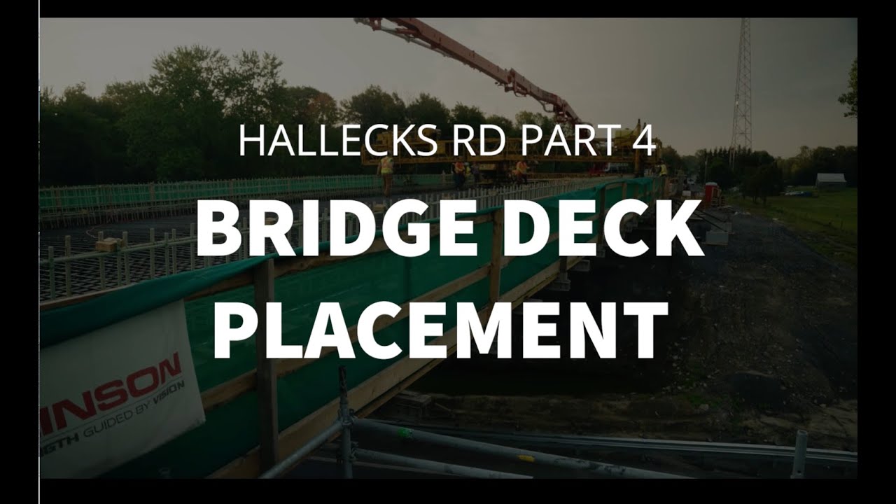 Hallecks Road - Bridge Deck Placement