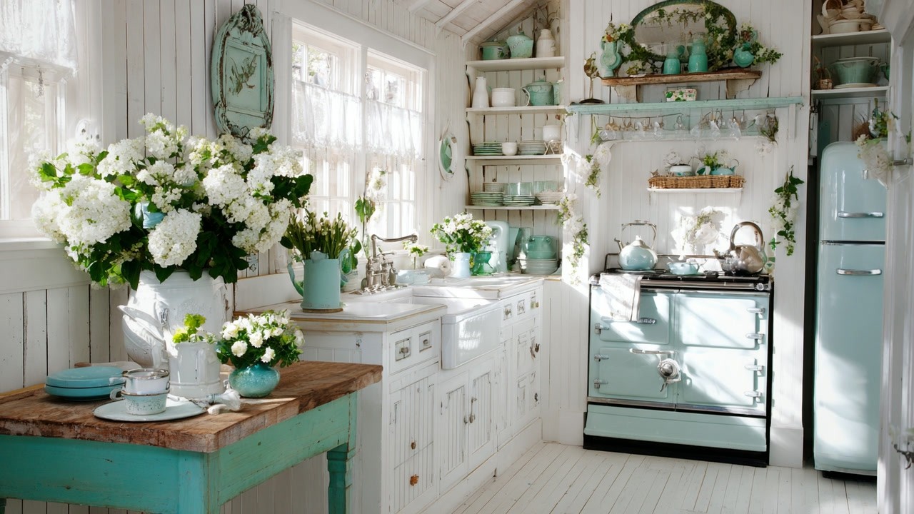 Charming Shabby Chic Century Style Blending Spring Elegance And Vintage Beauty