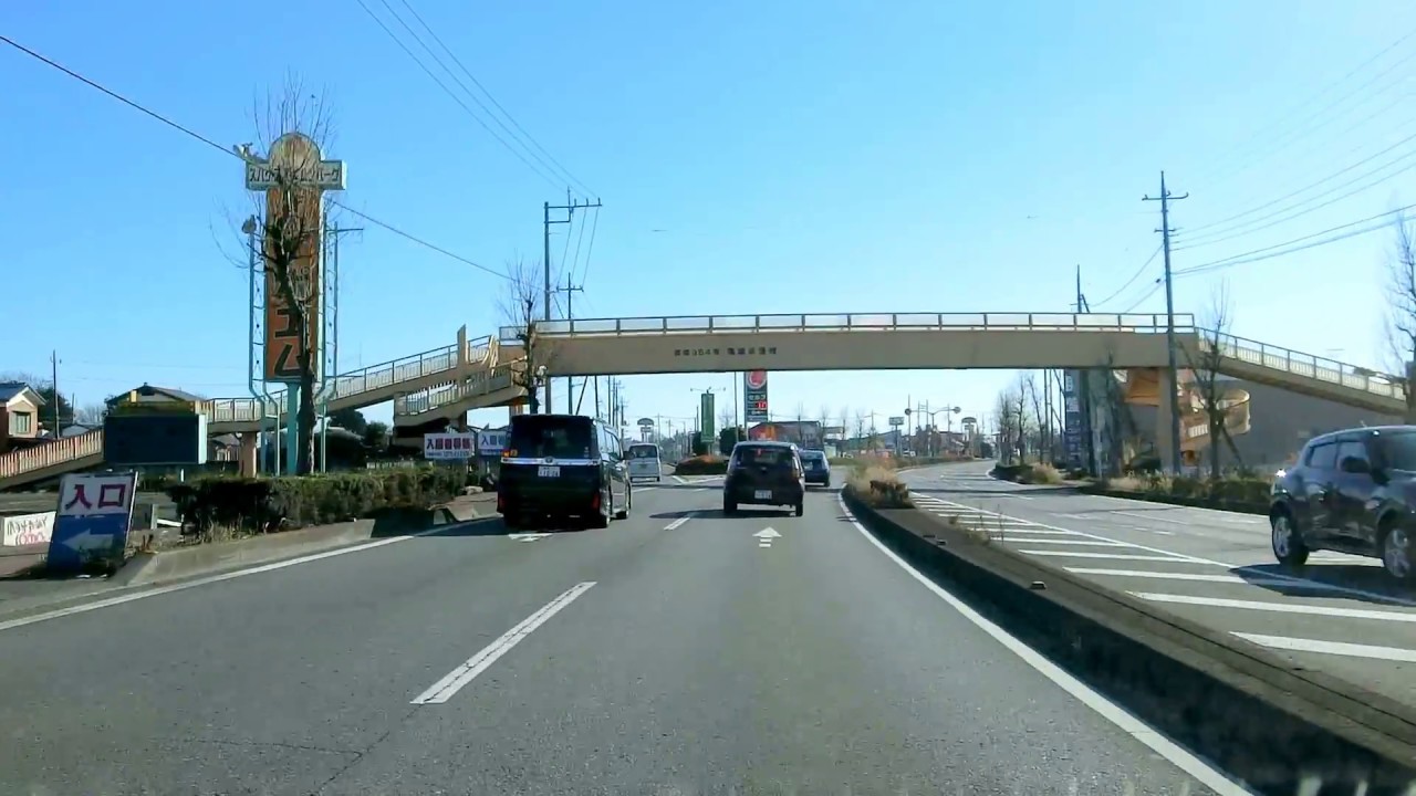 （2016/12/17記録）国道354号 太田市「坂田北」→ 邑楽町 → 館林市 → 東北道 館林IC【東毛広域幹線道路】67