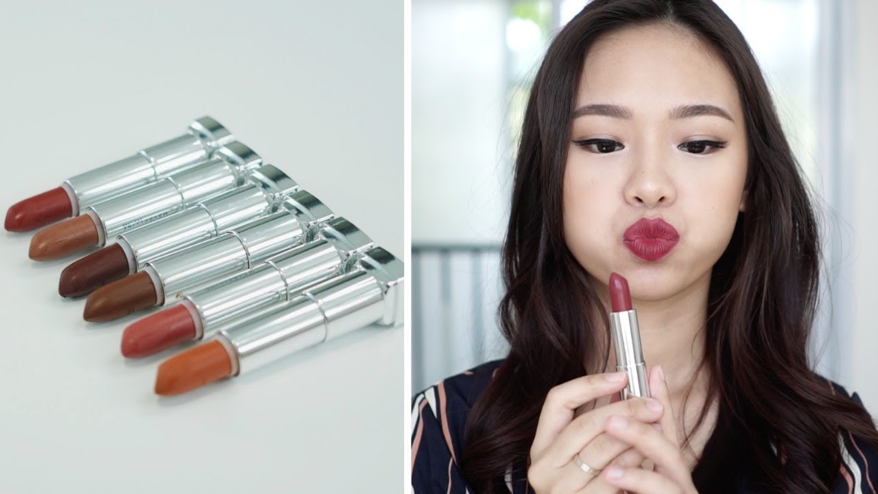 MAYBELLINE POWDER MATTE LIPSTICK SWATCH TERBARU | MOLITA LIN