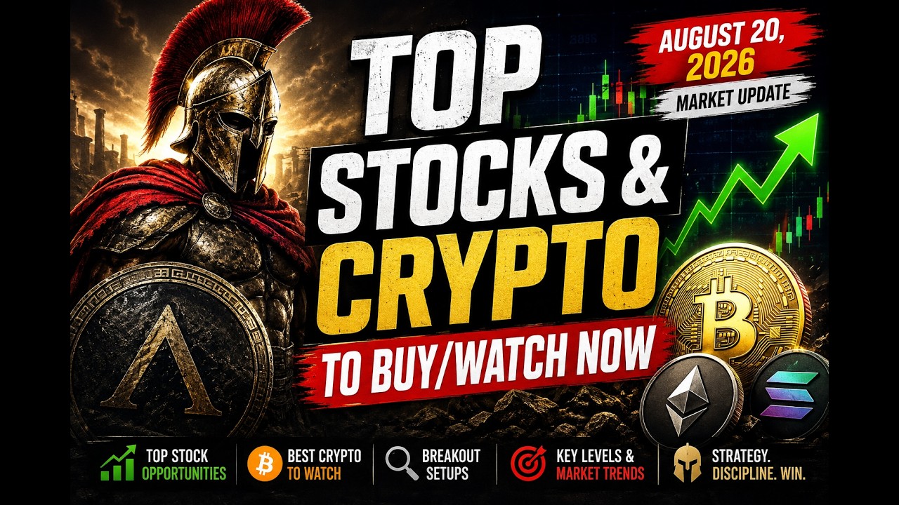 TOP STOCKS & CRYPTO TO BUY/WATCH NOW 🚨 | August 20 Market Update