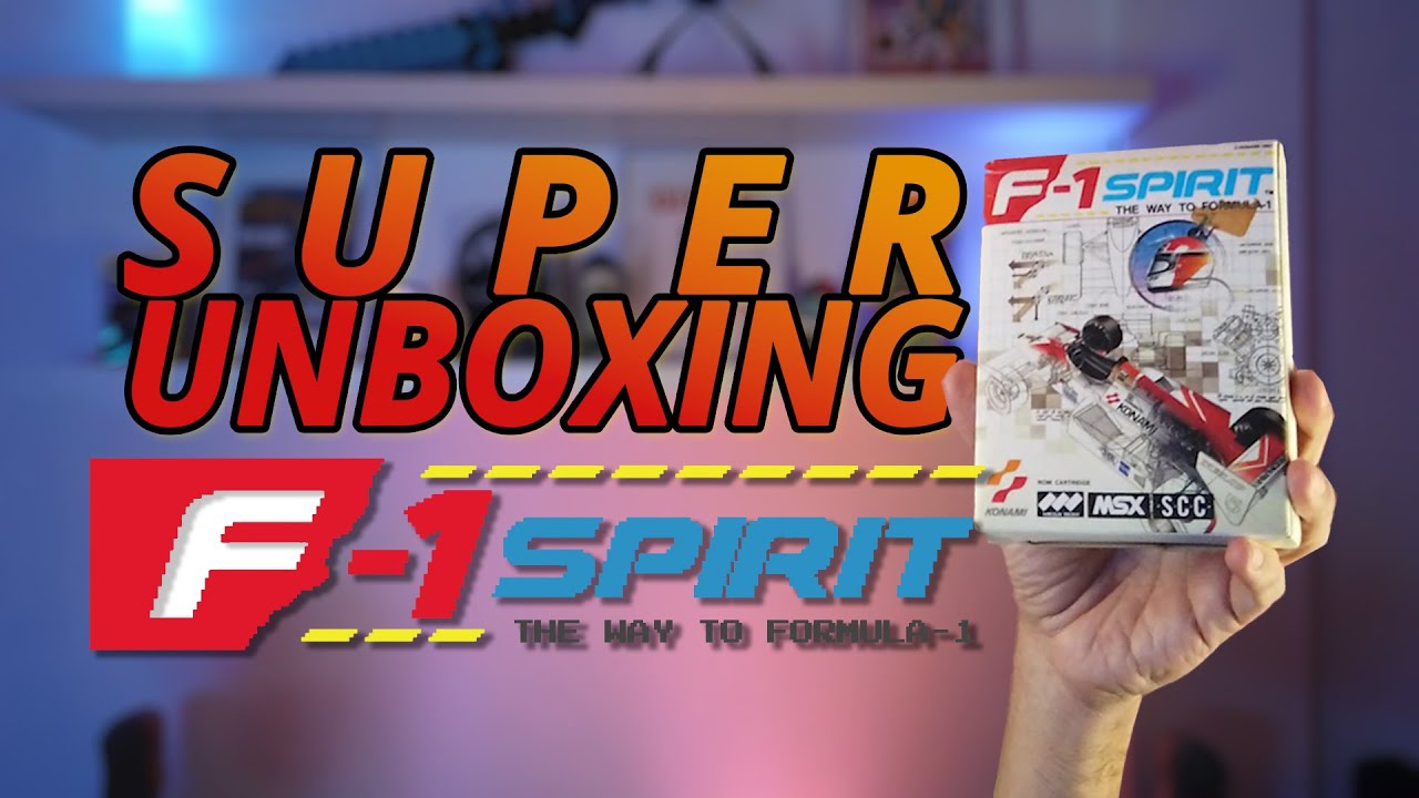 SUPER-UNBOXING 📦 DE F1-SPIRIT 🏎 (KONAMI 1987 MSX) 🕹