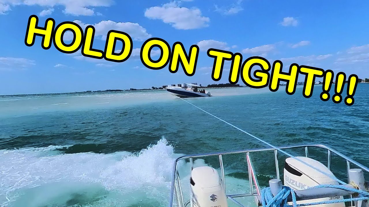 Racing Against the Tide: Rescuing a 36ft Deep Impact Boat Stuck on a Sandbar | 36ft Deep Impact