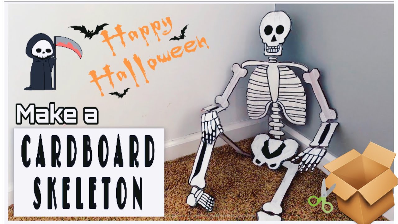 How to make a skeleton #diy #craft #halloween