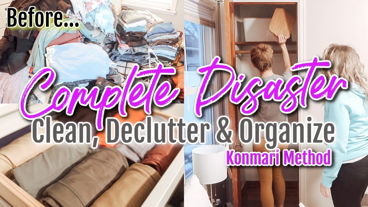 *NEW* EXTREME CLOSET DECLUTTER | SMALL CLOSET DECLUTTER AND ORGANIZATION | SATISFYING BEFORE & AFTER