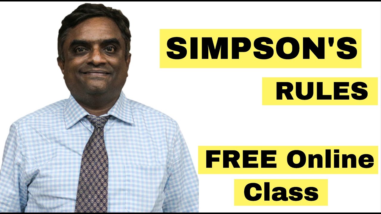 Simpson's Rules | Capt. Anand | HIMT