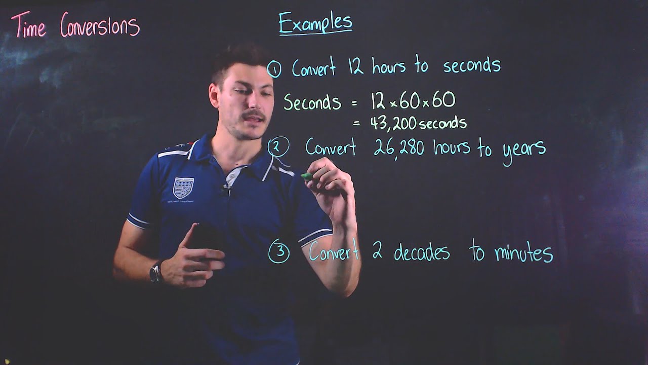 How to convert between units of time