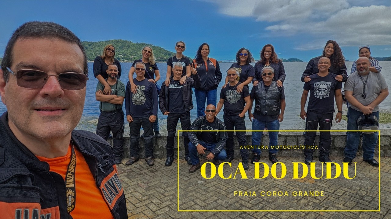 Almoço no Restaurante Oca do Dudu na Praia de Coroa Grande, Costa Verde - RJ - Passeio de moto