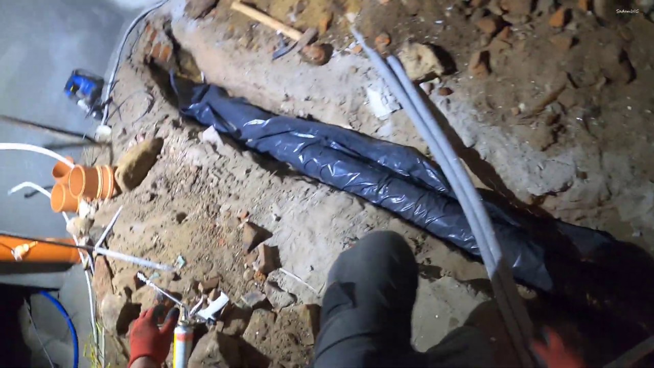 Układanie rury preizolowanej w wykopie. Vlog. Montaż rur CO. Zasilanie wodne, elektryczne. Remont.