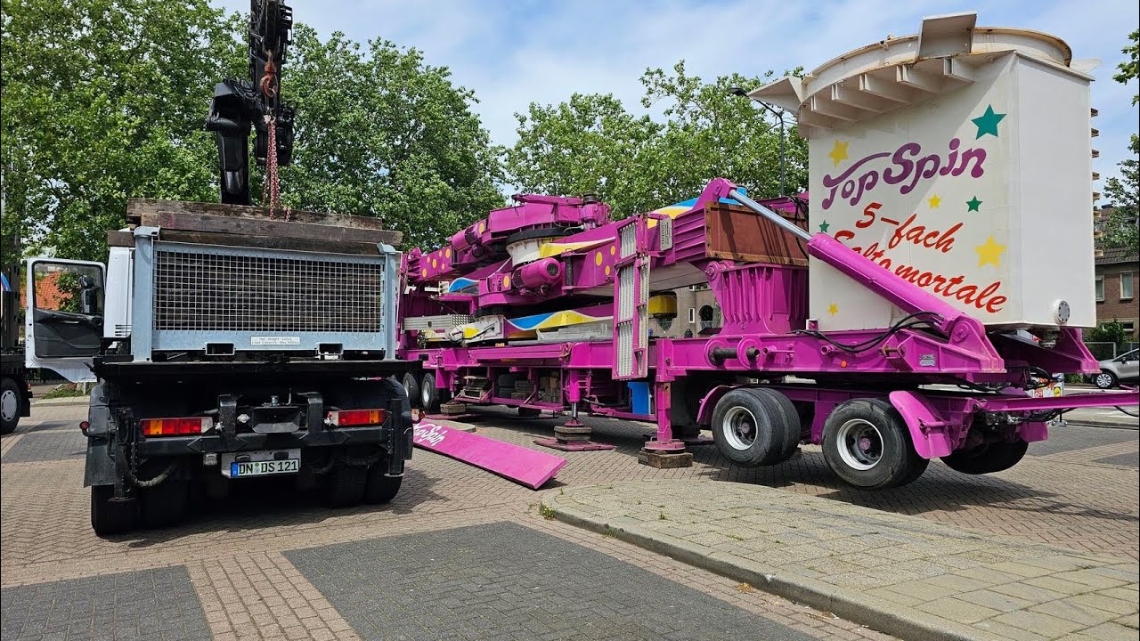Aufbau Kirmes / Opbouw Kermis / MEGA Kermis Uden 2023 -1