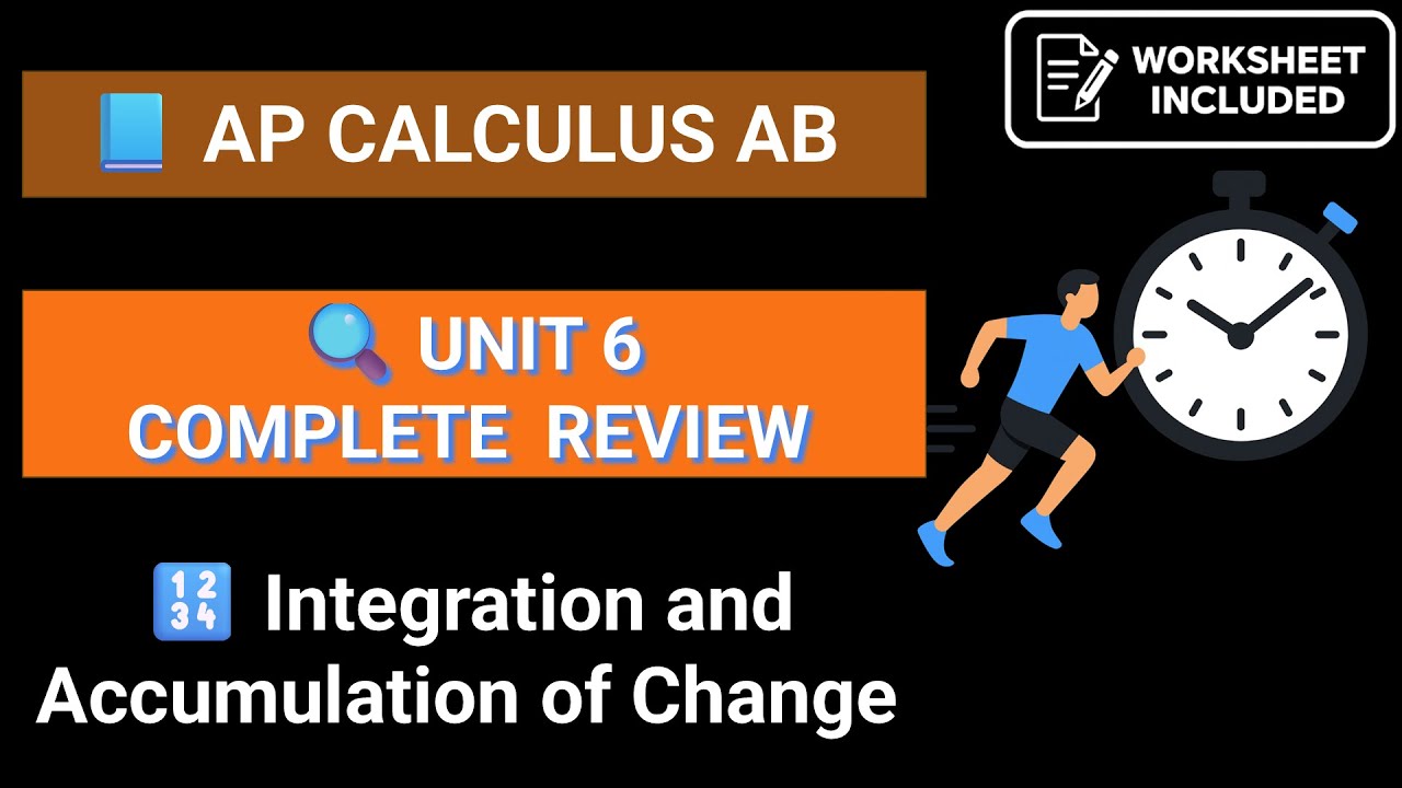[2026 Exam] AP Calculus Unit 6 Review for AB | 80 Minutes to cover everything