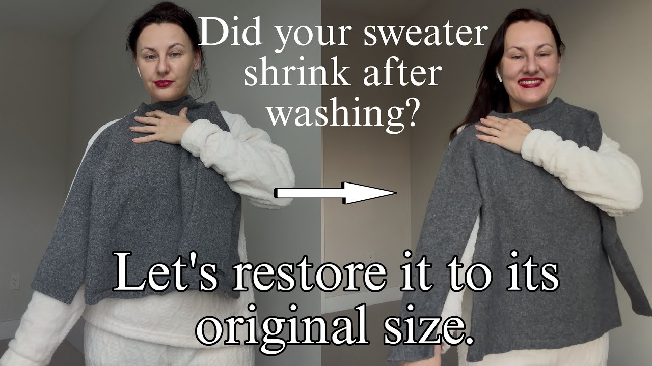 HOW TO RESTORE WOOL OR CASHMERE AFTER SHRINKAGE #sweater #wool #cashmere 