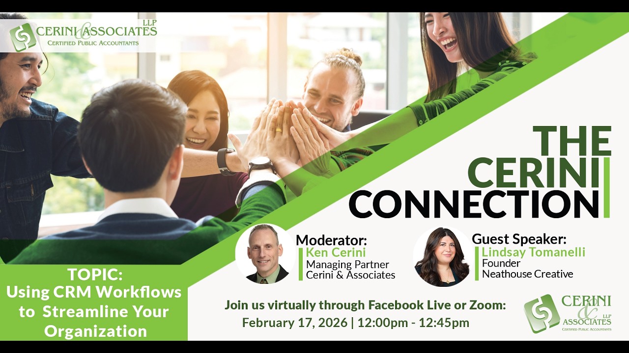 Cerini Connection: How to Use CRM Workflows to Streamline Your Organization