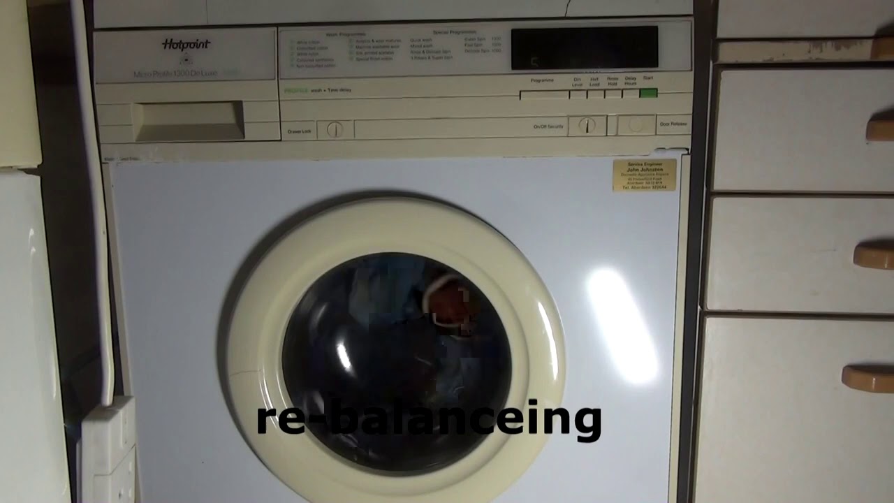 On tour at ServisGem - Hotpoint 9560 - Final spin 1300rpm and results