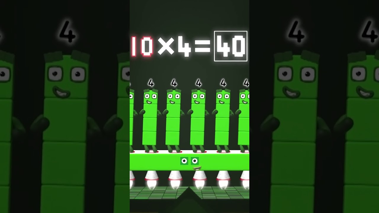 Four Times Table - Learn Your Times Tables #4 ✖️ | Meet Number Four | Numberblocks #shorts