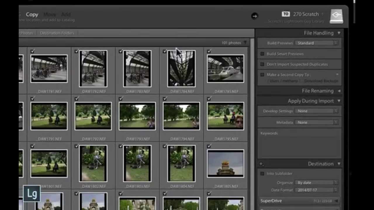 Lightroom Import Dialog - Don't Import Suspected Duplicates