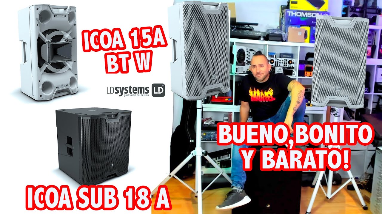 NO COMPRES TU EQUIPO DE SONIDO SIN VER ESTE VIDEO, ICOA 15A Y  SUB18A (PRUEBAS Y REVIEWS)en Español