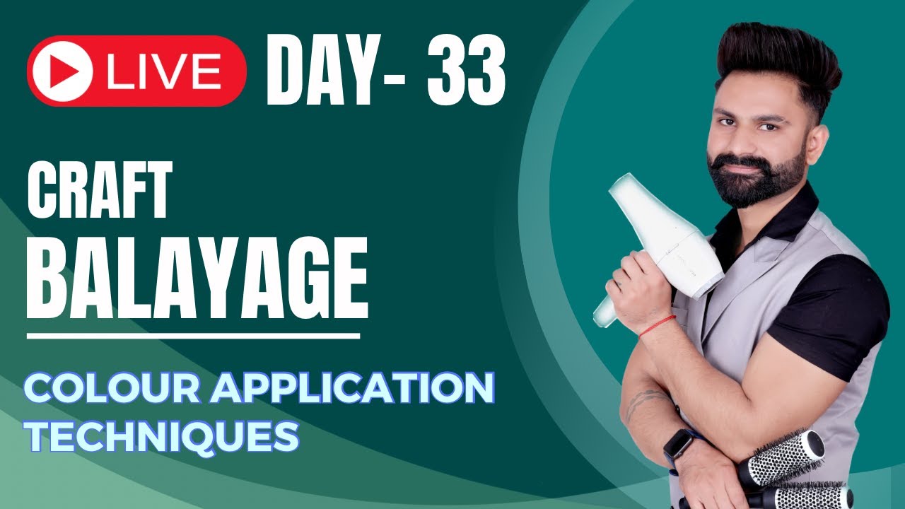 Day-33 | Balayage & Highlight Application Technique | Balayage | Hightlight | Hair Colour Class