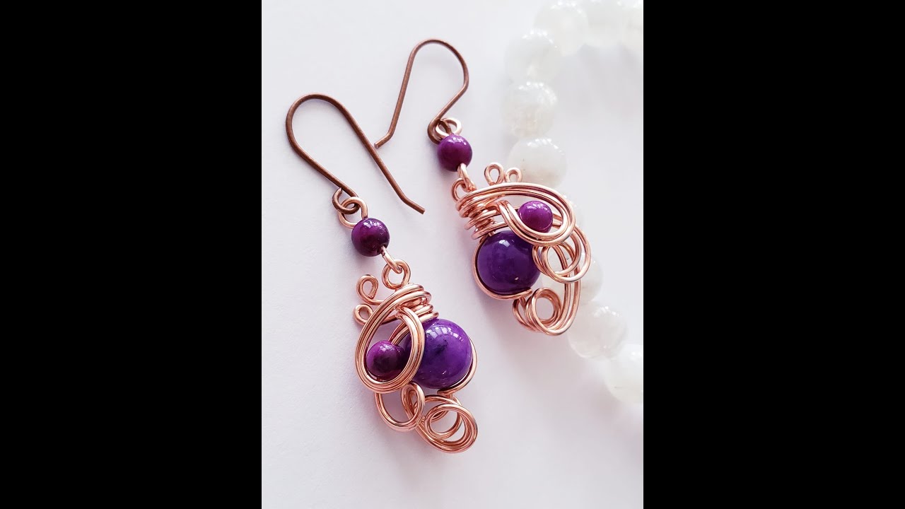 Dramatic Wire Wrapped Earrings - Cheryl St. Pierre