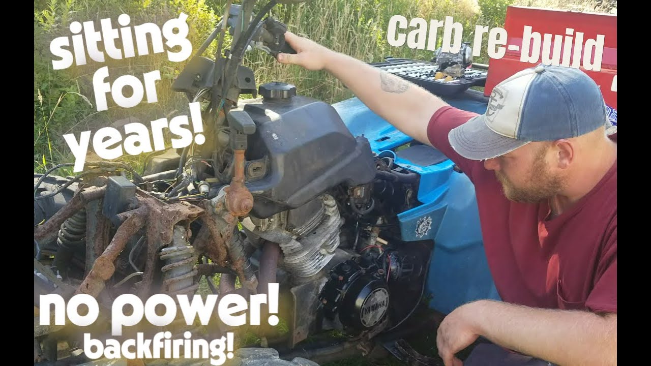 GOT THIS ATV CHEAP BUT HASN'T RUN FOR YEARS! Yamaha Carb Re-build | Will It Run?