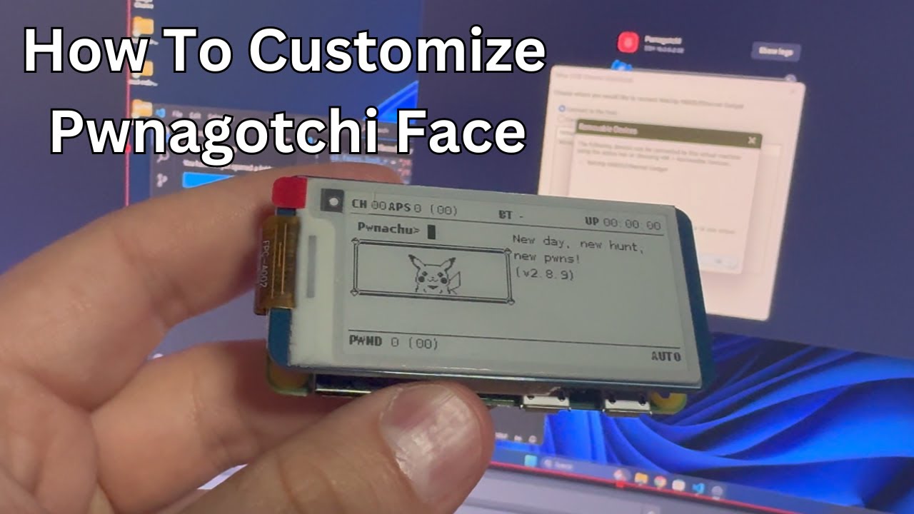 How To Customize Pwnagotchi Face! Pwnachu and More.