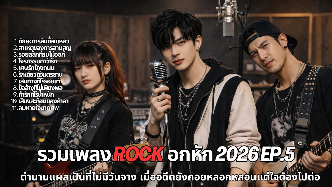 รวมเพลงร็อกอกหัก EP.5 l ตำนานแผลเป็นที่ไม่มีวันจาง อดีตยังคอยหลอกหลอนใจต้องไปต่อ ฟังยาว ๆ 1 ชั่วโมง