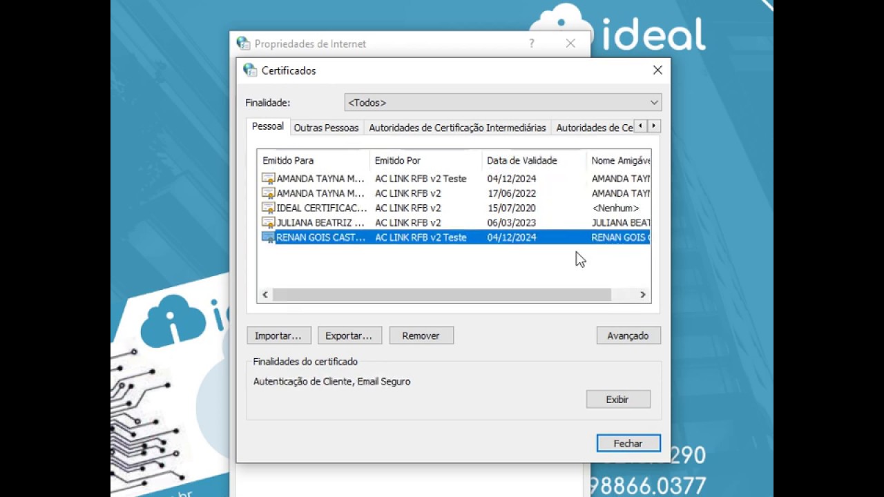 Verificando a Validade do Certificado Digital