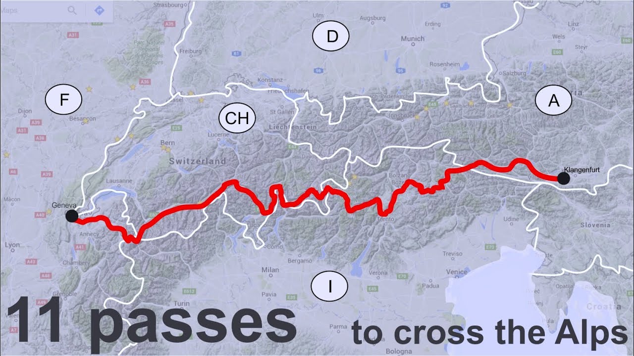 11 Passes to cross the Alps