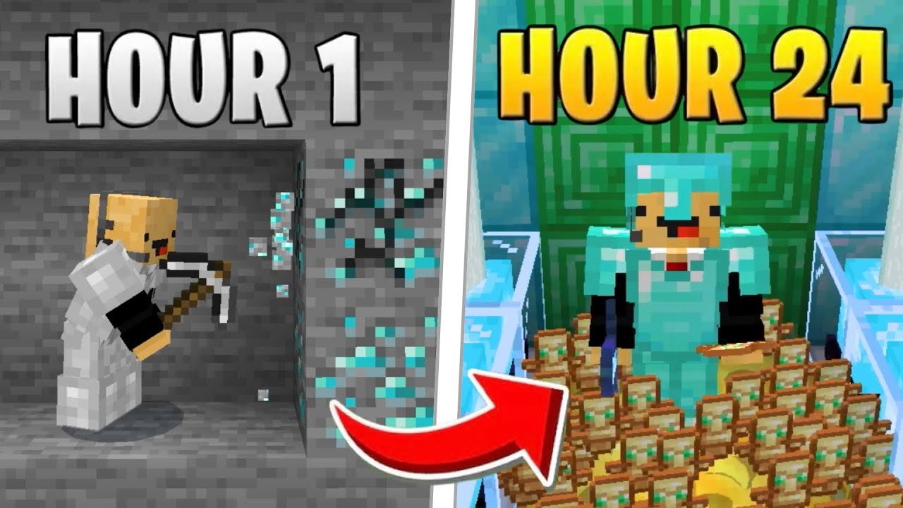 How Rich Can You Get in 24 Hours of Minecraft Hardcore?