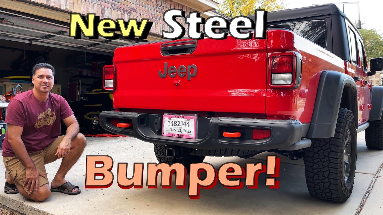 Jeep Gladiator - установка заднего стального бампера и порогов Mopar (и фаркопа!)