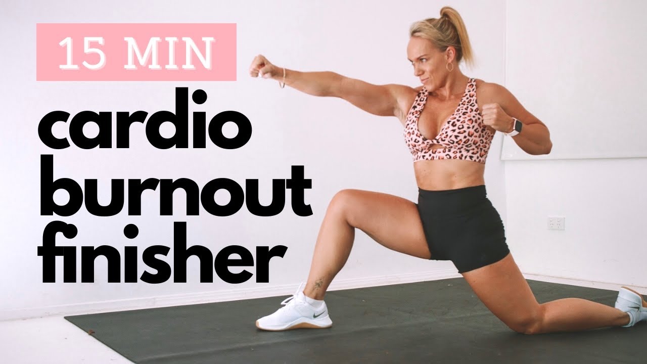 QUICK & INTENSE HIIT FINISHER after workout | 15 Minute Cardio Burnout