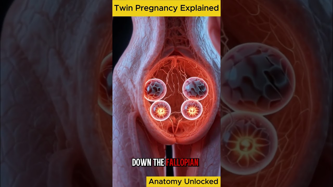 How Fraternal Twins Are Formed | Double Ovulation & Twin Pregnancy Explained in 3D Animation