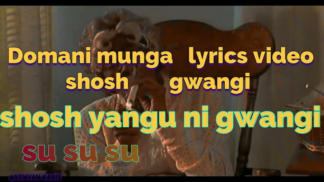 DomaniMunga - SHOSH GWANGIII ft( SEWERSYDAA)   Music VIDEO  #wakadinali 🎵🎶
