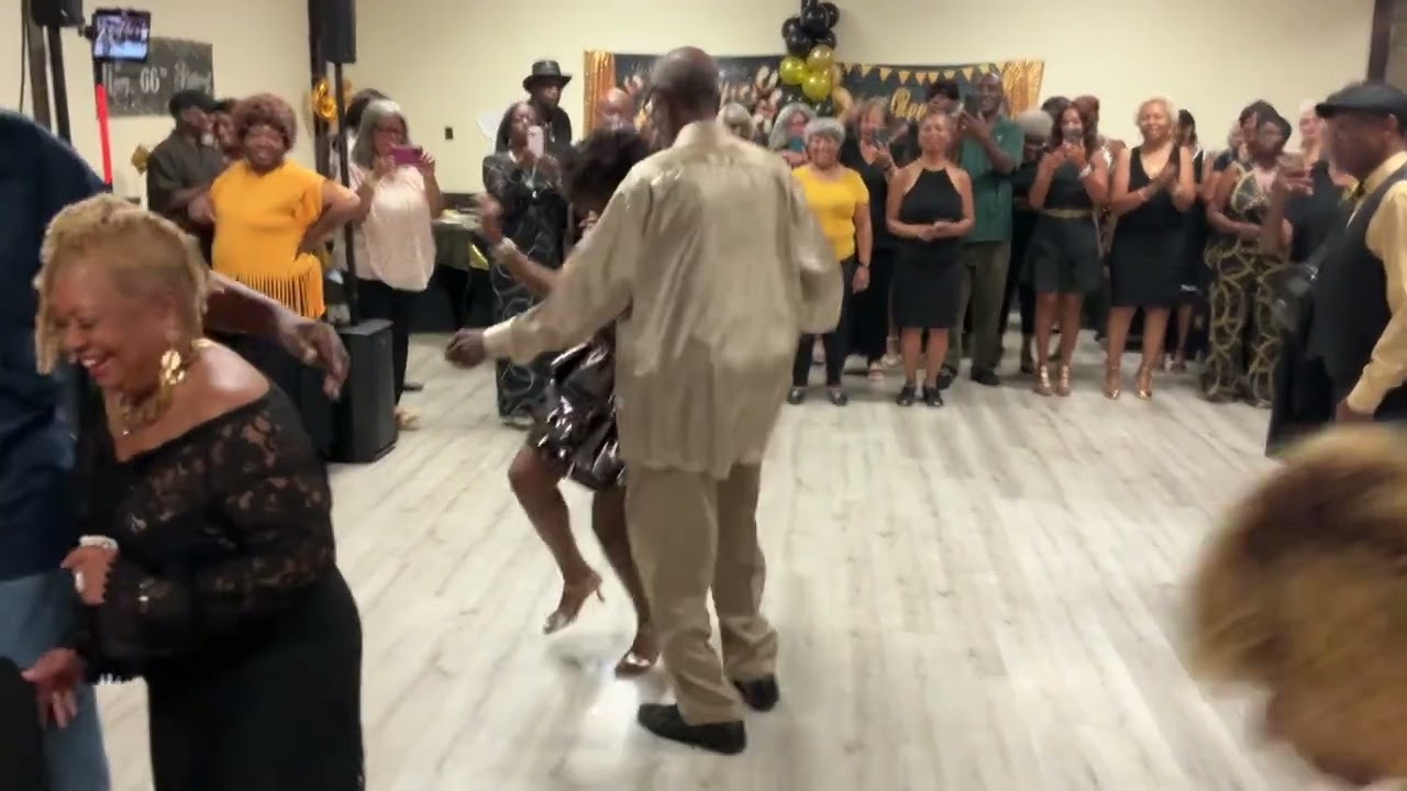 Karen Reed-BD Entrance, escorted by her. Friend Tony-DMV Senior Hand Dancers, DJ 2 Tuff Terrible Ted