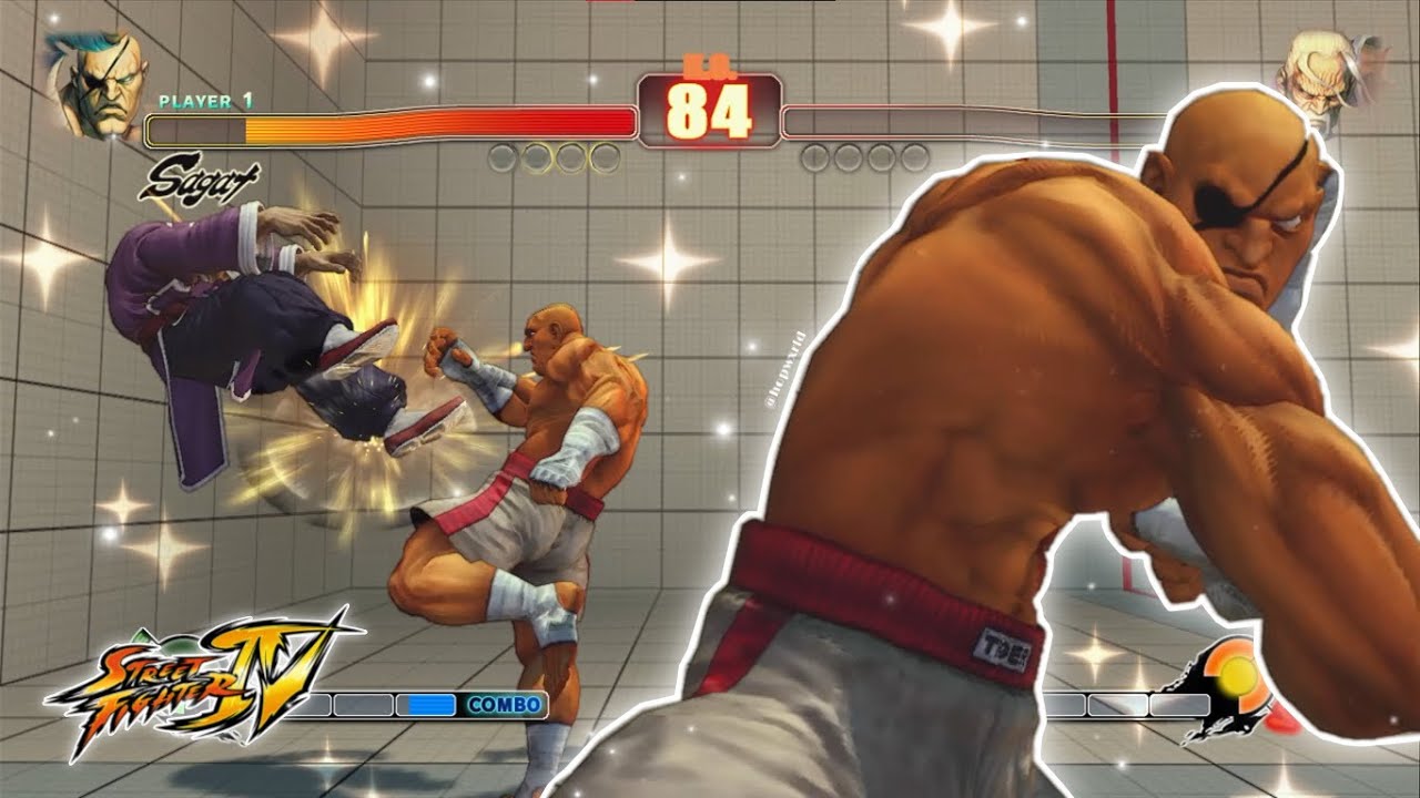 Сагат против Гена (наивысший уровень сложности) | Street Fighter IV
