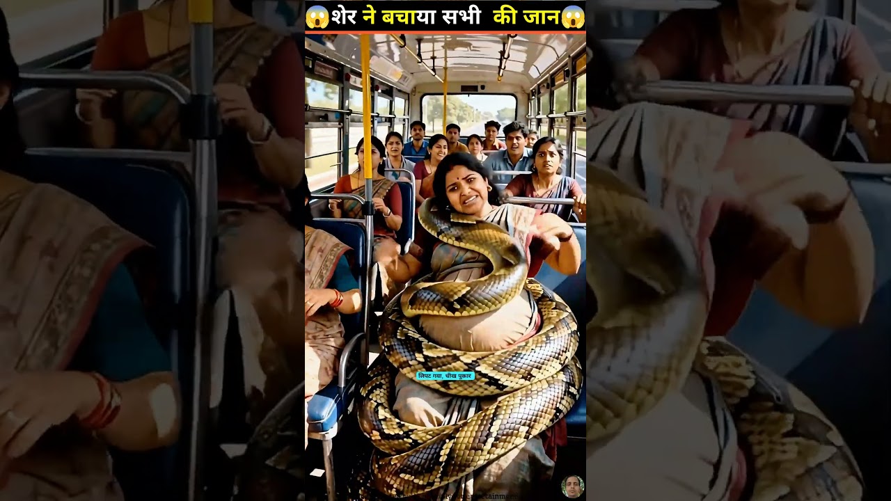 Brave Neelu and the Lion Saved a Pregnant Woman from a Deadly Snake 😭🦁 