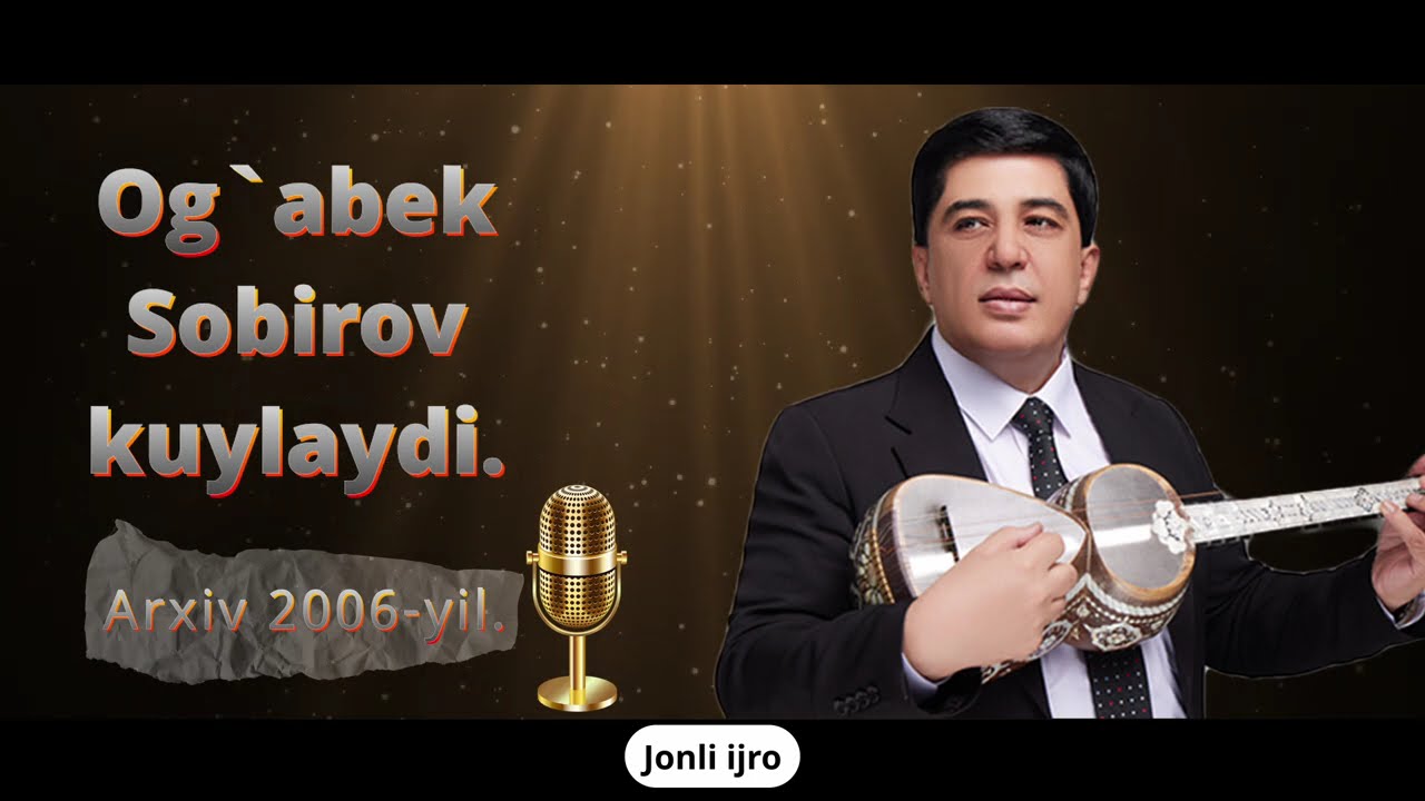 Og`abek Sobirov kuylaydi. @Og’abeksobirov