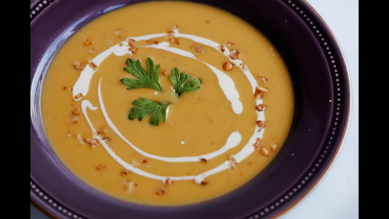 ซุปฟักทองเฮเซิลนัต : Hazelnut & Butter Squash Soup : พลพรรคนักปรุง