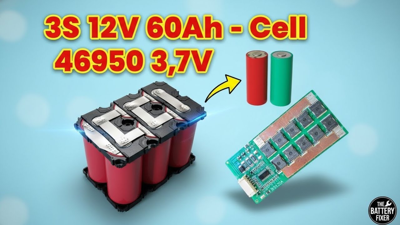 ​DIY 12V 60Ah Powerwall! Building the Ultimate 46950 Li-ion Battery Pack