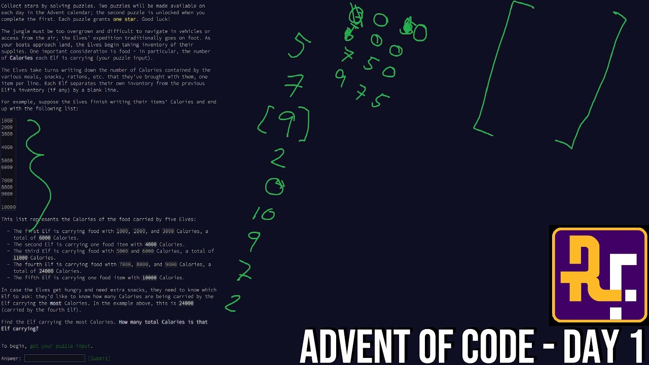 Solving for the Largest Summation of Numbers - Advent of Code 2022 Day 01