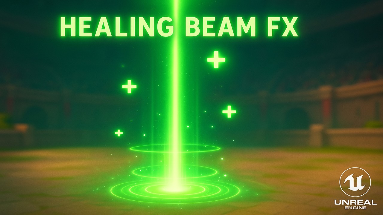 Unreal Engine 5 Niagara - Create EPIC Healing Beam FX Tutorial