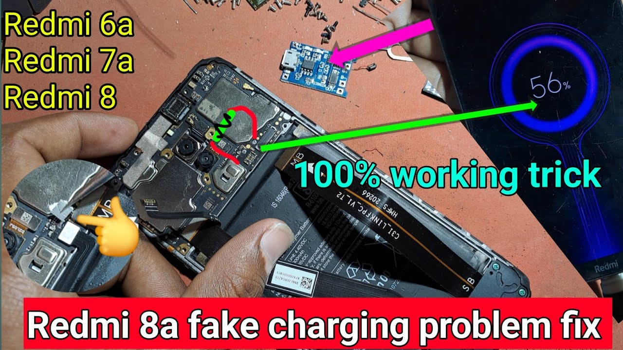 Redmi 8a fake charging solution | redmi 8a fake charging problem | redmi 8 charging ic