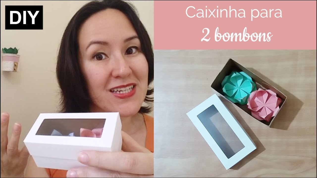 Como fazer CAIXINHA com VISOR na tampa - 2 Docinhos - DIY