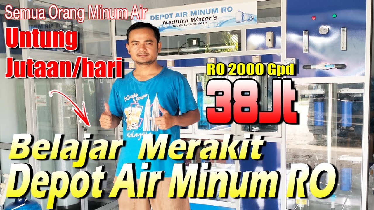 Depot Air RO Murah || Belajar Merakit Sendiri Depot Air RO || Untungnya Bisa Jutaan/Hari