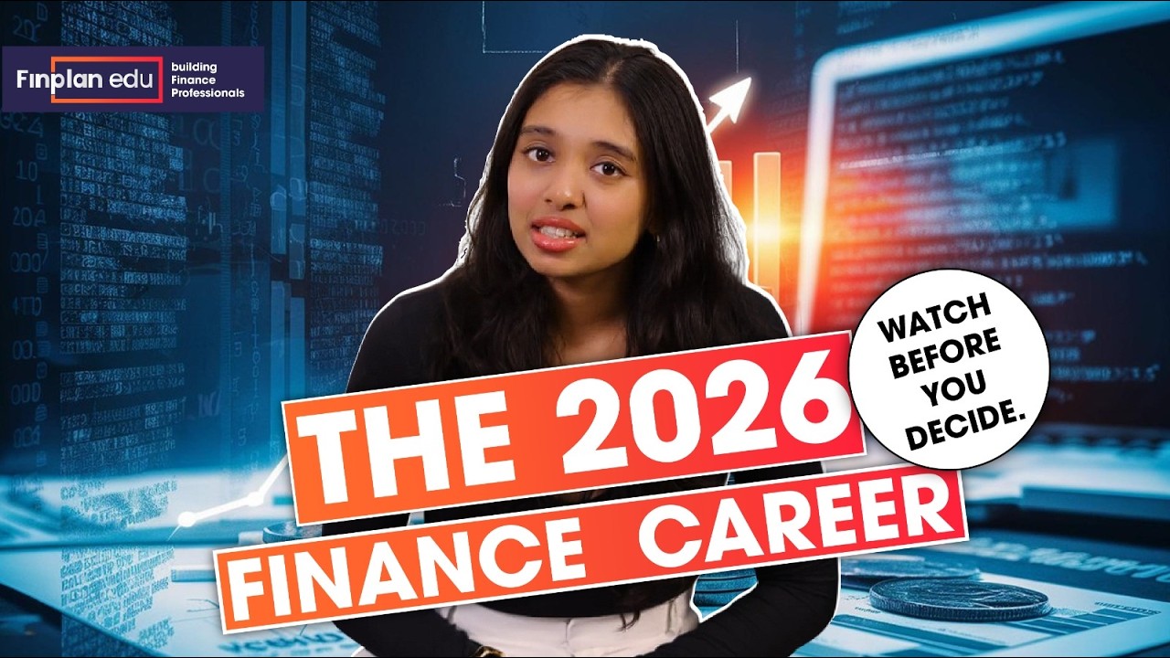 Top Finance Careers 2026 | Emerging Roles | Skills  You Must Learn