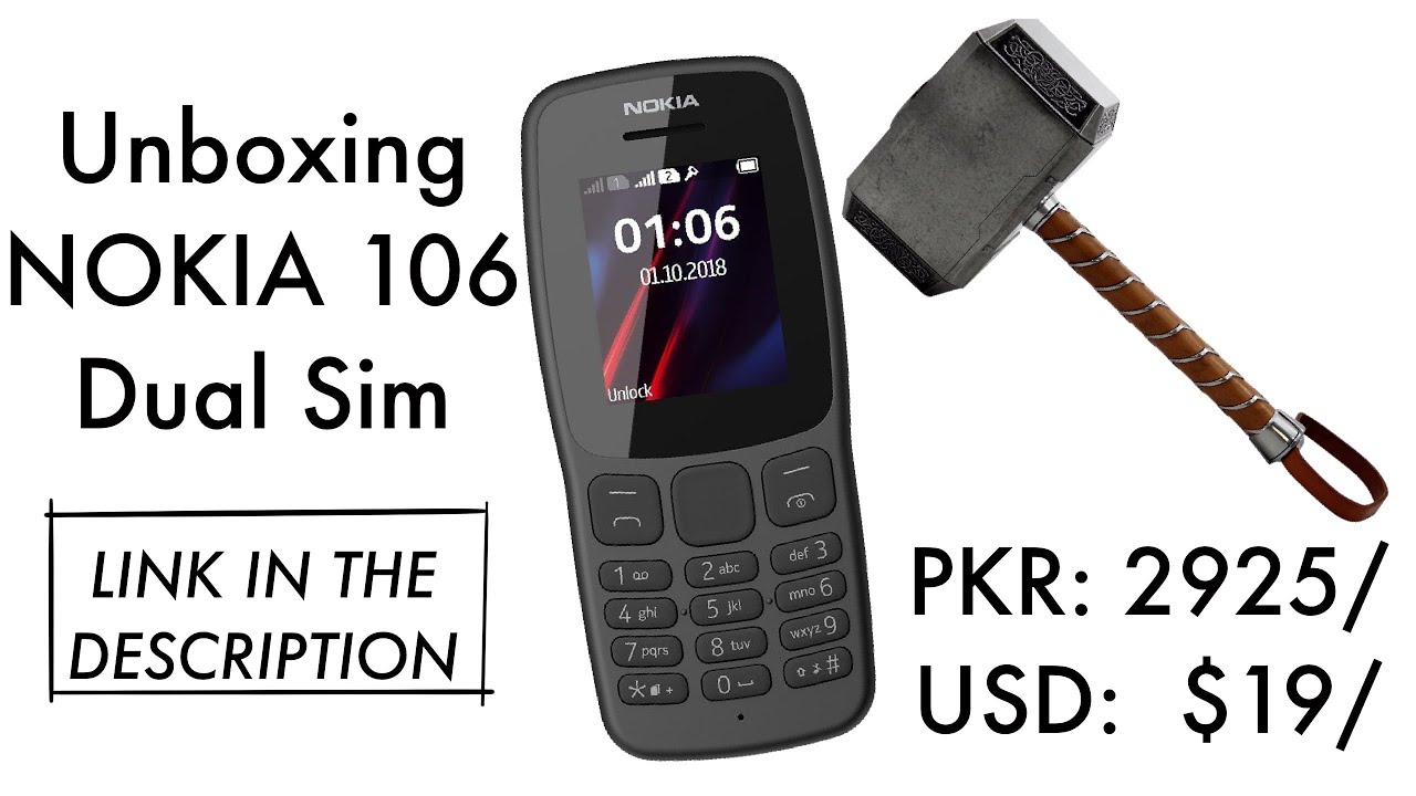 Nokia 106 Dual Sim Unboxing ( link in the description )