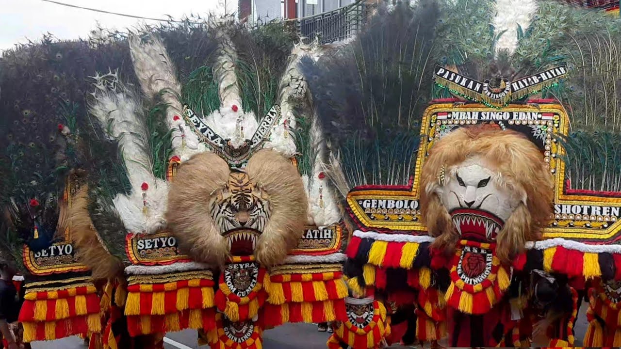 MERINDING❗BARONGAN REOG PONOROGO TERBESAR GEGERKAN DESA SEPANJANG JALAN TAWANGMANGU SARANGAN MAGETAN
