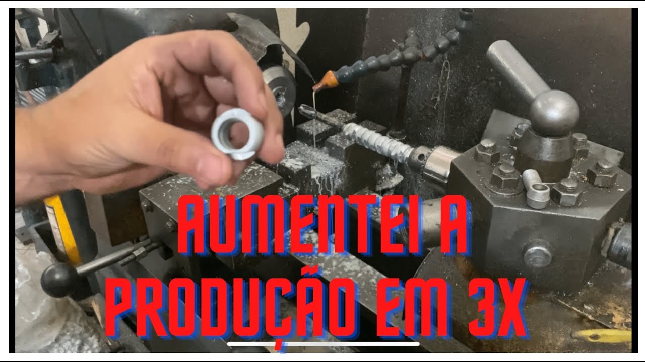 Rosca interna no torno revólver, como aumentar a produção?