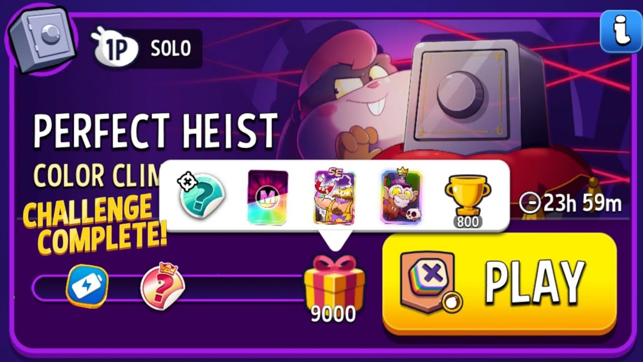 Color Climb Bombs Away Perfect Heist | Match Masters Solo Challenge