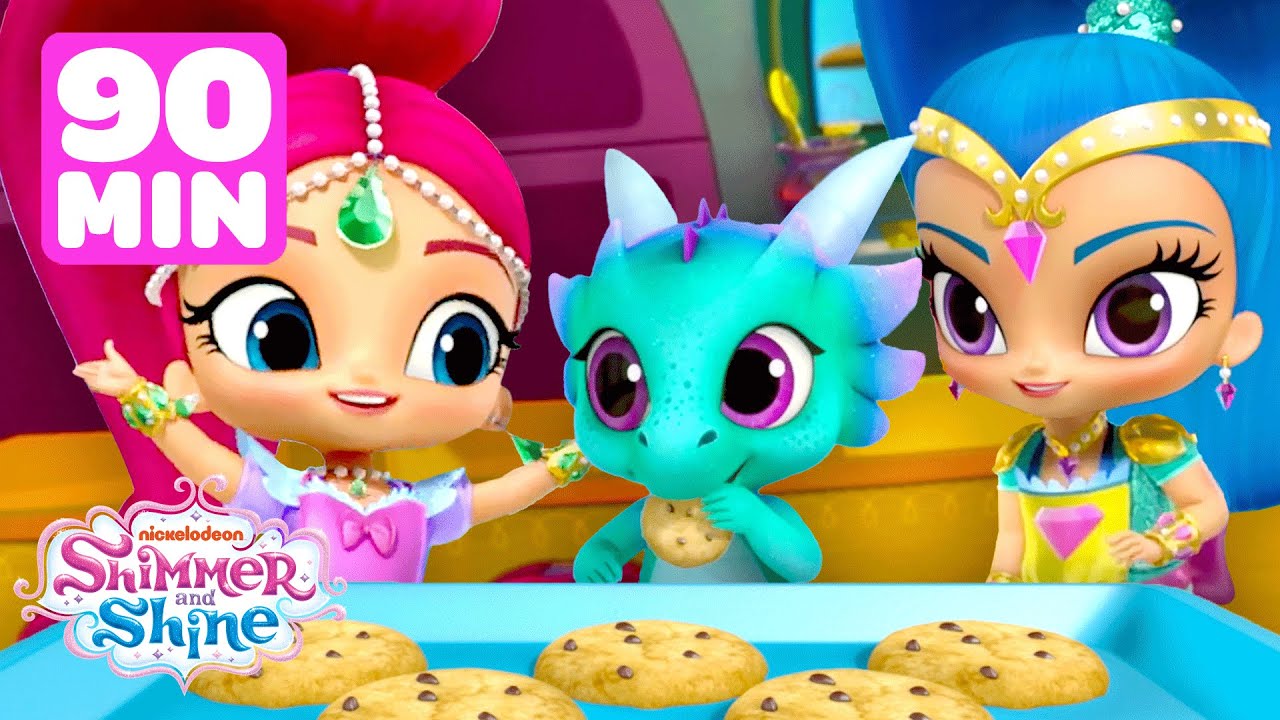 Shimmer & Shine Bake Cookies & Find a New Gem! + MORE Full Episodes | 90 Minutes | Shimmer and Shine